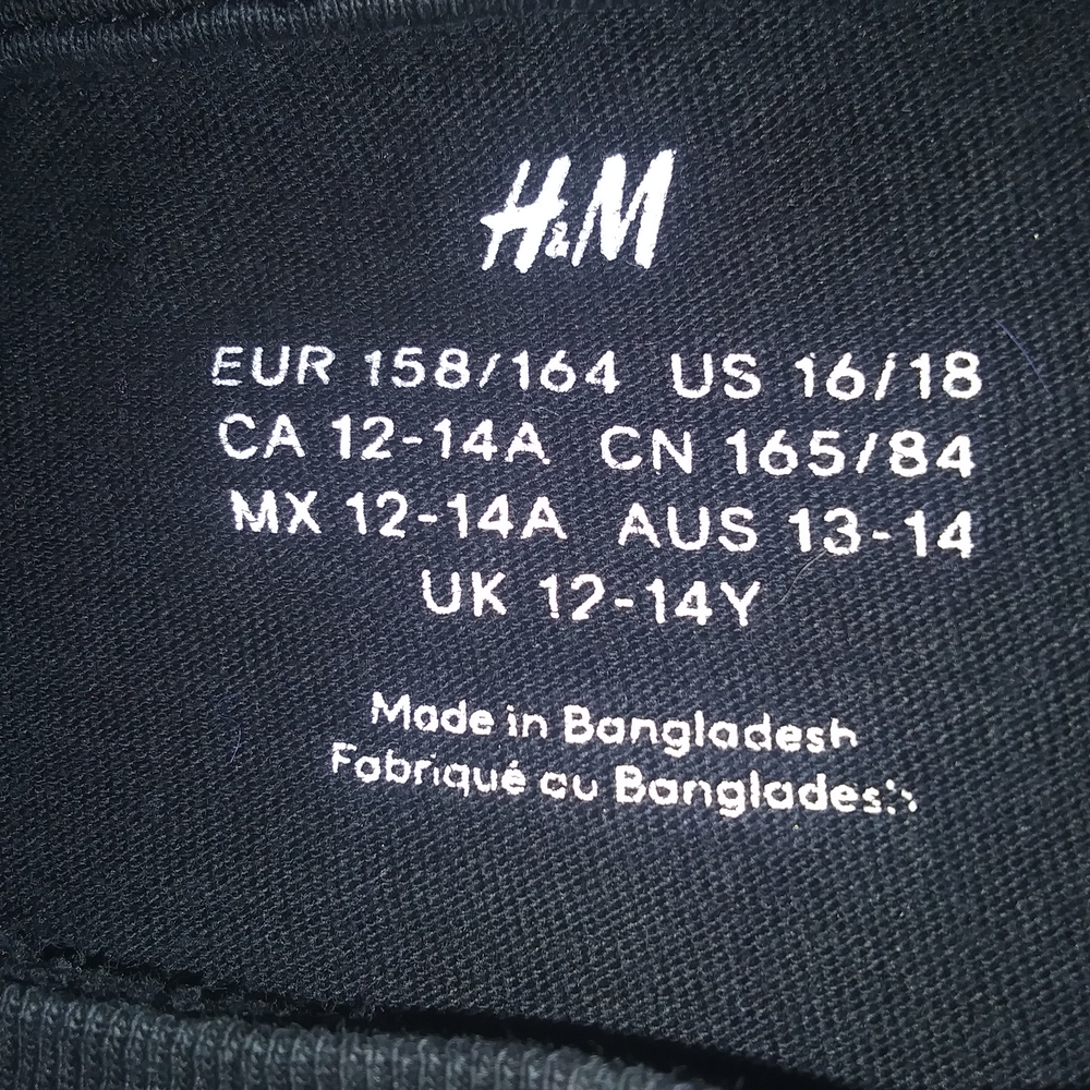 H&M Black Shirt Size Large